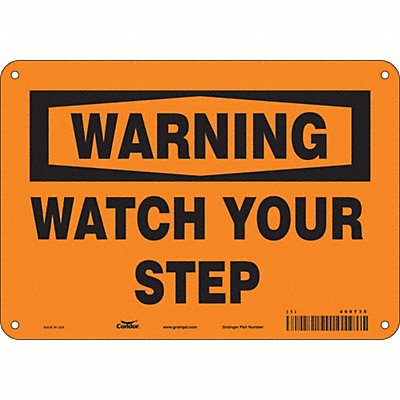 Safety Sign 7 inx10 in Polyethylene