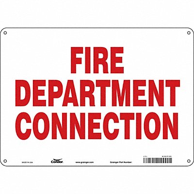 Safety Sign 10 in x 14 in Aluminum