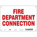 Safety Sign 7 in x 10 in Glow Vinyl