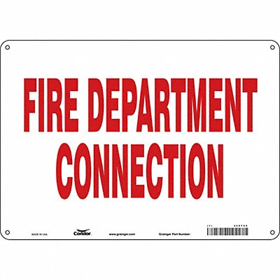 Safety Sign 10 in x 14 in Aluminum