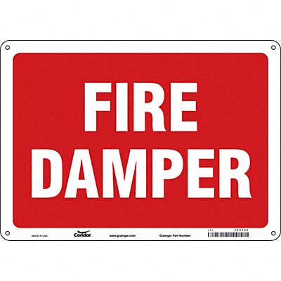 Safety Sign 10 in x 14 in Aluminum