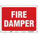 Safety Sign 10 in x 14 in Aluminum