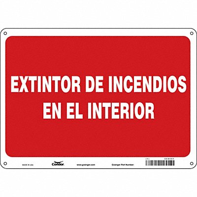 Safety Sign 10 in x 14 in Aluminum