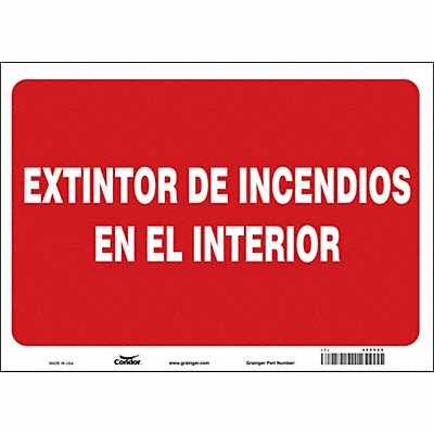 Safety Sign 10 in x 14 in Vinyl