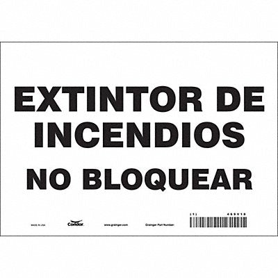Safety Sign 7 in x 10 in Vinyl
