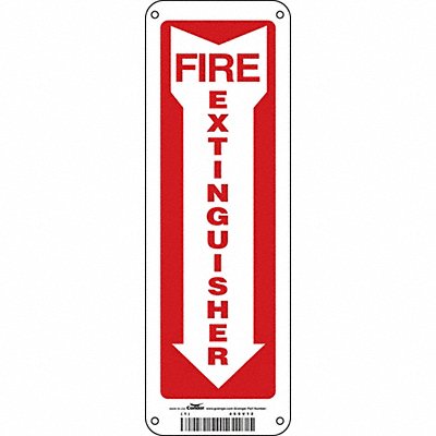 Safety Sign 12 in x 4 in Aluminum