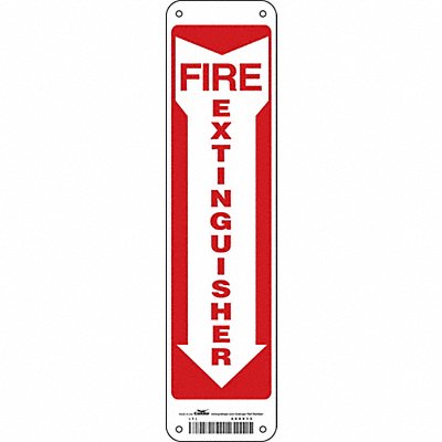 Safety Sign 14 in x 3 1/2 in Aluminum
