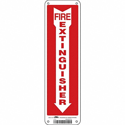 Safety Sign 14 in x 4 in Aluminum
