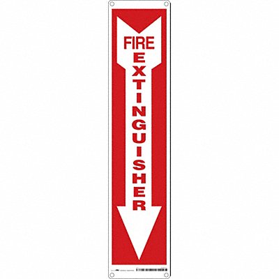 J7050 Safety Sign 18 in x 4 in Aluminum