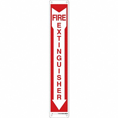 Safety Sign 24 in x 4 in Aluminum