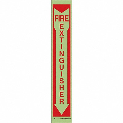 K2114 Safety Sign 24 in x 4 in Glow Vinyl