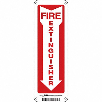 Safety Sign 12 in x 4 in Polyethylene