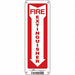 Safety Sign 12 in x 4 in Polyethylene