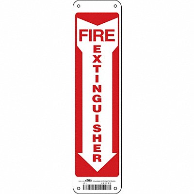 Safety Sign 14 x 3 1/2 in Polyethylene