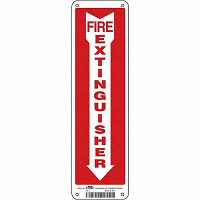 Safety Sign 14 in x 4 in Polyethylene