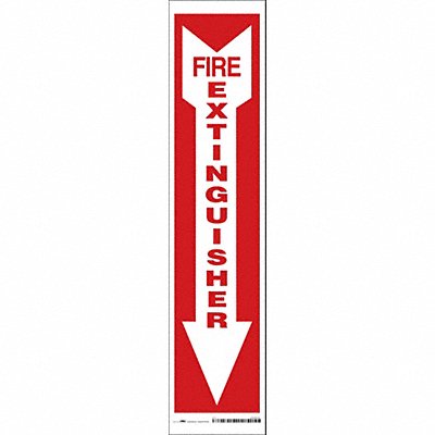 J7050 Safety Sign 18 in x 4 in Vinyl