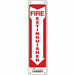 Safety Sign 14 in x 3 1/2 in Aluminum