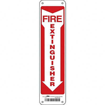 Safety Sign 14 in x 3 1/2 in Glow Vinyl