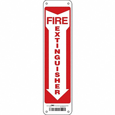 Safety Sign 14 x 3 1/2 in Polyethylene