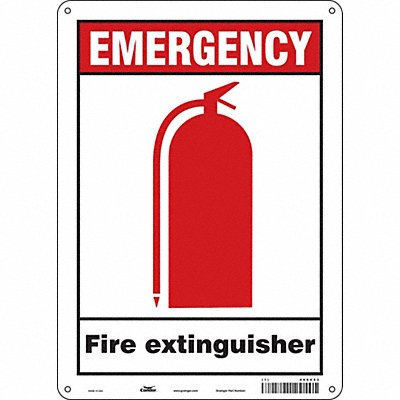 Safety Sign 14 in x 10 in Glow Vinyl