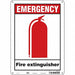 Safety Sign 14 in x 10 in Glow Vinyl