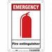 Safety Sign 10 in x 7 in Polyethylene
