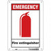 Safety Sign 10 in x 7 in Polyethylene