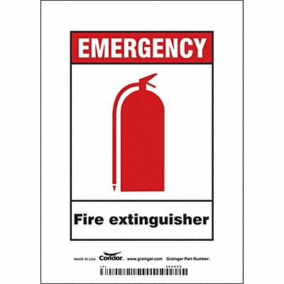 Safety Sign 7 in x 5 in Vinyl
