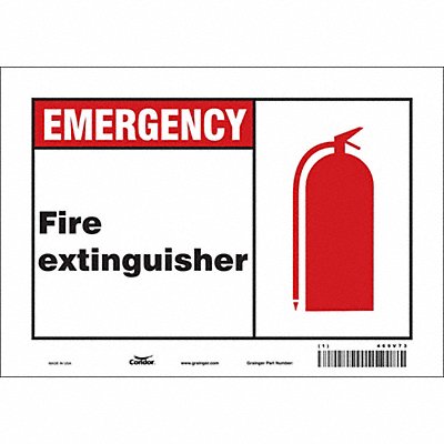 Safety Sign 7 in x 10 in Vinyl