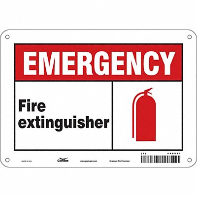 Safety Sign 7 in x 10 in Polyethylene