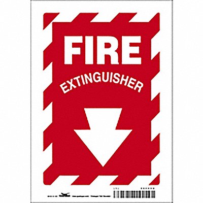 Safety Sign 10 in x 7 in Polyethylene