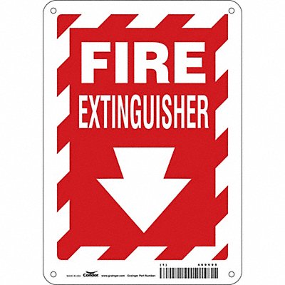 J7049 Safety Sign 10 in x 7 in Aluminum