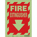 Safety Sign 14 in x 10 in Glow Vinyl