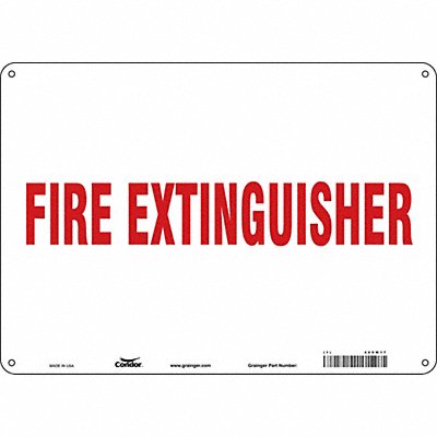 Safety Sign 10 in x 14 in Polyethylene
