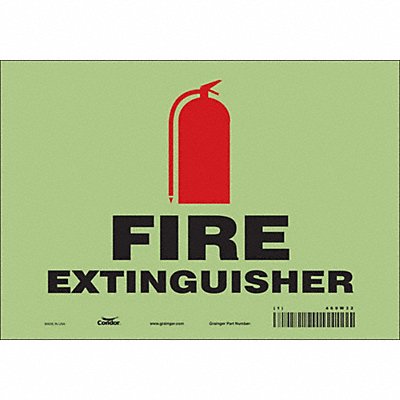 Safety Sign 7 in x 10 in Glow Vinyl
