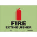 Safety Sign 10 in x 14 in Glow Vinyl