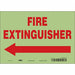 Safety Sign 7 in x 10 in Glow Vinyl