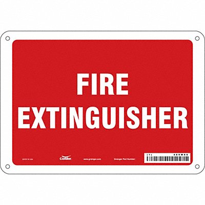 Safety Sign 7 in x 10 in Aluminum