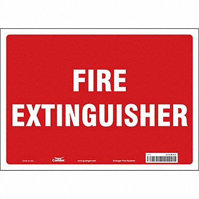 Safety Sign 10 in x 14 in Vinyl