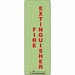 Safety Sign 10 in x 3 1/2 in Glow Vinyl