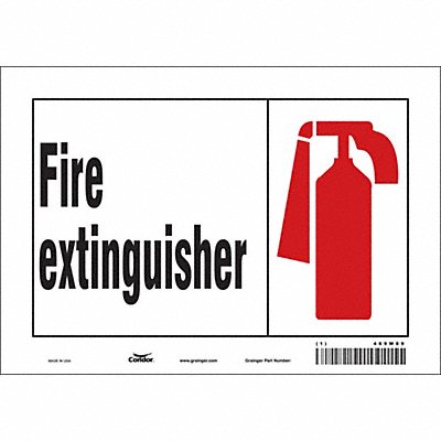 Safety Sign 7 in x 10 in Polyethylene