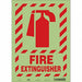 Safety Sign 14 in x 10 in Glow Vinyl