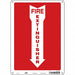 Safety Sign 14 in x 10 in Aluminum