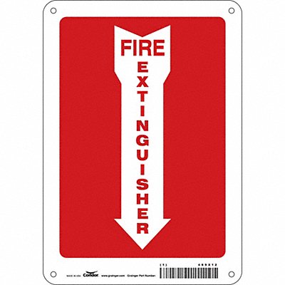 Safety Sign 10 in x 7 in Polyethylene