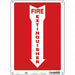 Safety Sign 14 in x 10 in Polyethylene