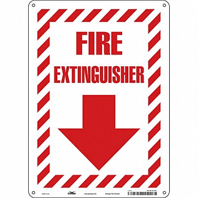 Safety Sign 14 in x 10 in Aluminum