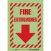 Safety Sign 10 in x 7 in Glow Vinyl
