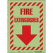 Safety Sign 14 in x 10 in Glow Vinyl