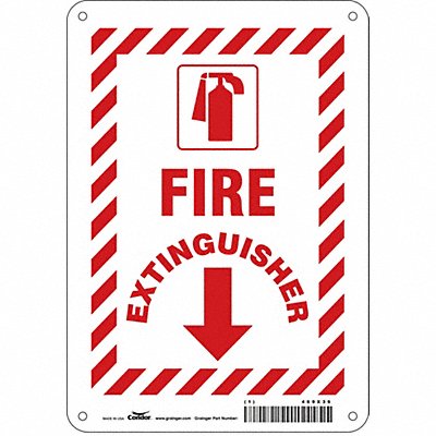 Safety Sign 10 in x 7 in Polyethylene