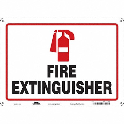 Safety Sign 10 in x 14 in Polyethylene